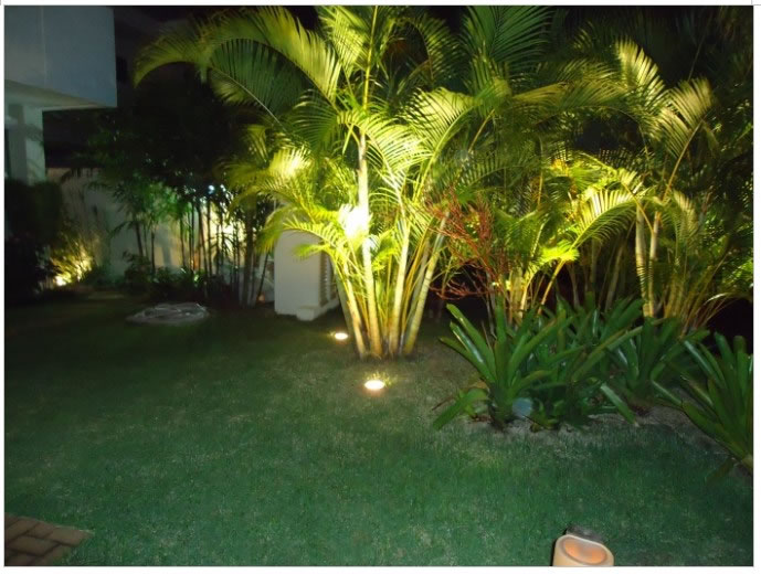 iluminacao de jardim com espeto ou balizador led